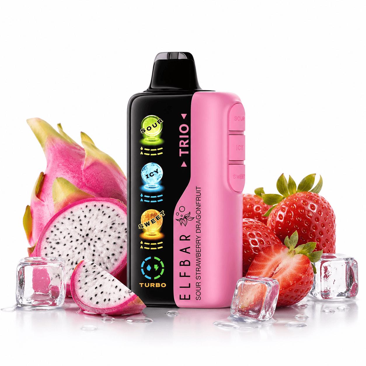 ELF BAR TRIO 40.000 SOUR STRAWBERRY DRAGONFRUIT